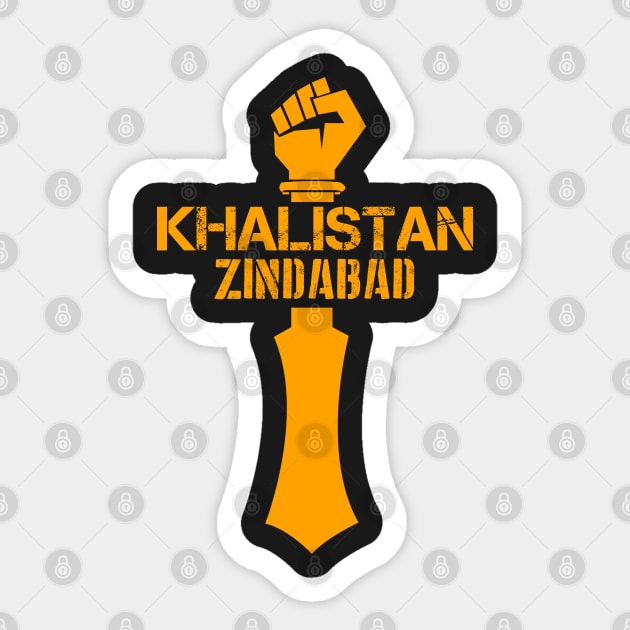 Khalistan Zindabad Sticker by inkstyl